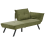 Beliani Right-Hand Chaise Longue ROCAMADOUR Fabric Green 5