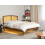 Beliani Bed with LED Rattan VARZY 160 x 200 cm (EU King Size) Brown 5