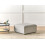 Beliani Ottoman ARDAL Fabric Light Grey 2