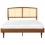 Beliani Bed with LED Rattan VARZY 160 x 200 cm (EU King Size) Brown 3