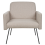 Beliani Armchair NARKEN Fabric Beige 2