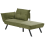 Beliani Left-Hand Chaise Longue ROCAMADOUR Fabric Green 5