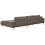 Beliani Corner Sofa 4 Seater MARIFERD Fabric Brown Left Hand 5