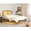 Beliani Bed with LED Rattan VARZY 140 x 200 cm (EU Double) Brown 2