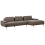 Beliani Corner Sofa 4 Seater MARIFERD Fabric Brown Left Hand 4