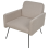 Beliani Armchair NARKEN Fabric Beige 10