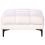 Beliani Ottoman ALNES Boucle White 5