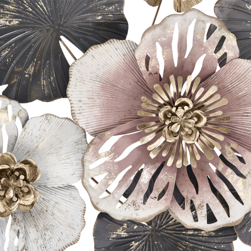 Beliani Wall Decor Flower MOLYBDENIUM 60 cm Metal Multicolour 2