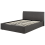 Beliani Ottoman Bed ORBEY Fabric Grey 140 x 200 cm (EU Double) 4