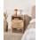 Beliani Bedside Table BONDI Light Brown 2