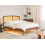 Beliani Bed with LED Rattan VARZY 180 x 200 cm (EU Super King) Brown 2