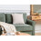 Beliani Throw Cushion BASALIM 45 x 45 cm Beige Solid 2
