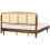 Beliani Bed with LED Rattan VARZY 180 x 200 cm (EU Super King) Brown 9