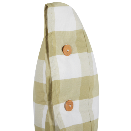 Beliani Throw Cushion TAMNINE 40 x 60 cm Light Green Checked 2