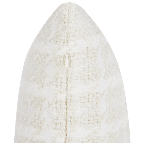 Beliani Throw Cushion DOURIS 45 x 45 cm Light Beige Checked 1