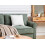 Beliani Throw Cushion DOURIS 45 x 45 cm Light Beige Checked 4