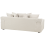 Beliani Sofa 3 Seater VISKAN Chenille Off-White 5