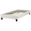 Beliani Bed without Headboard Fabric ROANNE 90 x 200 cm (EU Single) Off-White 2