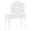 Beliani Dressing Table with Mirror and Stool LUMIERE White 5