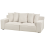Beliani Sofa 3 Seater VISKAN Chenille Off-White 4