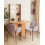 Beliani Set of 2 Dining Chairs ALBEE Fabric Pink 5
