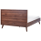 Beliani Bed Rattan MONPAZIER 140 x 200 cm (EU Double) Dark Brown 6