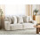 Beliani Sofa 3 Seater VISKAN Chenille Off-White 2