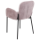 Beliani Set of 2 Dining Chairs ALBEE Fabric Pink 4