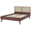 Beliani Bed Rattan MONPAZIER 140 x 200 cm (EU Double) Dark Brown 4