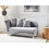 Beliani Left-Hand Chaise Longue MERI with Storage Velvet Light Grey 2