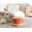 Beliani Pouffe KAWAI Cotton Orange 2