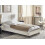 Beliani Bed without Headboard Fabric ROANNE 90 x 200 cm (EU Single) Off-White 5