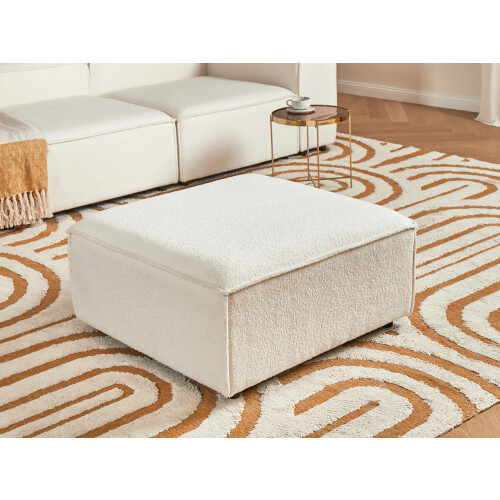 Beliani Ottoman ARDAL Boucle Off-White 1