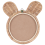 Beliani Wall Mirror ASHANTI 30 cm 33 cm Rattan Natural 6