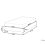 Beliani Bed without Headboard Fabric ROANNE 90 x 200 cm (EU Single) Light Grey 5