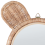 Beliani Wall Mirror ASHANTI 30 cm 33 cm Rattan Natural 7