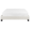 Beliani Bed without Headboard Fabric ROANNE 140 x 200 cm (EU Double) Off-White 5