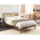 Beliani Bed Rattan MONPAZIER 140 x 200 cm (EU Double) Dark Brown 2