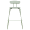 Beliani Set of 2 Bar Chairs SIBLEY Light Green 5