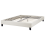 Beliani Bed without Headboard Fabric ROANNE 140 x 200 cm (EU Double) Off-White 4
