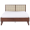 Beliani Bed Rattan MONPAZIER 140 x 200 cm (EU Double) Dark Brown 5
