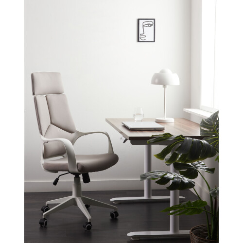 Beliani Office Chair DELIGHT Taupe 1
