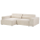 Beliani Modular Corner Sofa 3 Seater HELLNAR Velvet Light Beige Right Hand 7