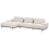 Beliani Corner Sofa 4 Seater MARIFERD Fabric Light Beige Right Hand 4