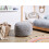 Beliani Pouffe KANDHKOT Cotton Grey 2