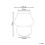 Beliani Table Lamp LOBO Glass White 3