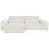 Beliani Modular Corner Sofa 3 Seater HELLNAR Right Hand Off-White Boucle 4