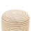 Beliani Pouffe RESAFA Jute White Beige 4