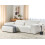 Beliani Modular Corner Sofa 3 Seater HELLNAR Right Hand Off-White Boucle 2