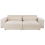 Beliani Modular Corner Sofa 3 Seater HELLNAR with Ottoman Velvet Light Beige Right Hand 3